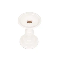 Cream Metal Pillar Candle Holder by Ashland