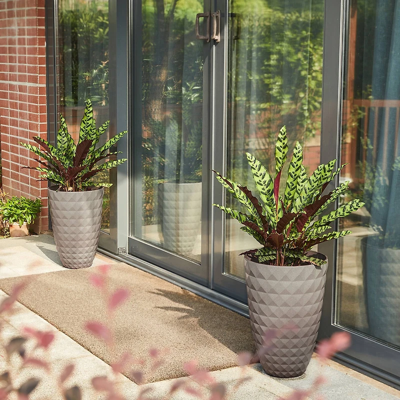 Glitzhome® 19.7" Eco-Friendly Oversized Faux Ceramic Pot Planters, 2ct.