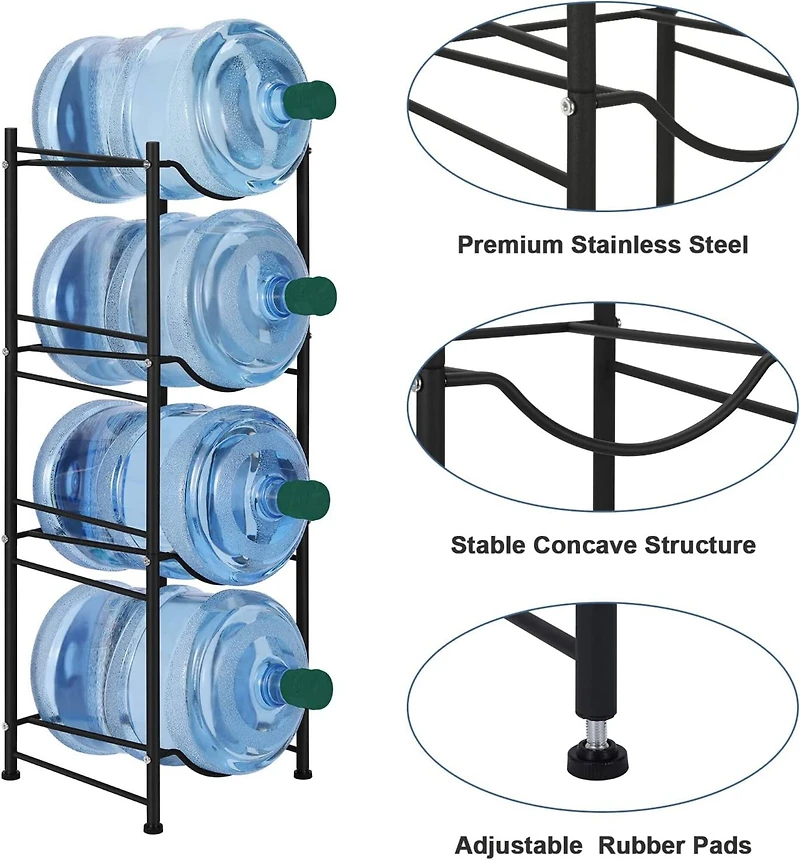 41" 5-Gallon Water Jug Holder Storage Rack