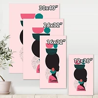 Designart - Ethnic Geometric Silhouette of African American II