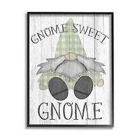Stupell Industries Gnome Sweet Gnome in Black Frame Wall Art