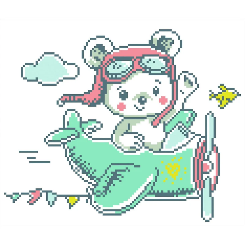 Diamond Dotz® Intermediate Aero Bear Diamond Painting Kit