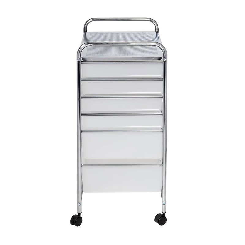 Honey Can Do Chrome 12-Drawer Rolling Craft Storage Cart