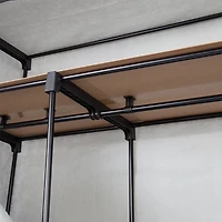 Honey Can Do 46'' Gray Portable Wardrobe Closet