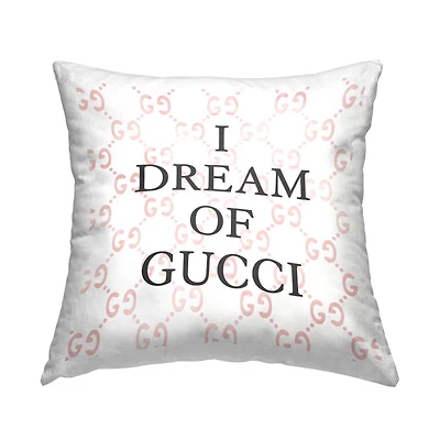 Stupell Industries Trendy Upscale Fashion Brand Glam Phrase Throw Pillow, 18" x 18"