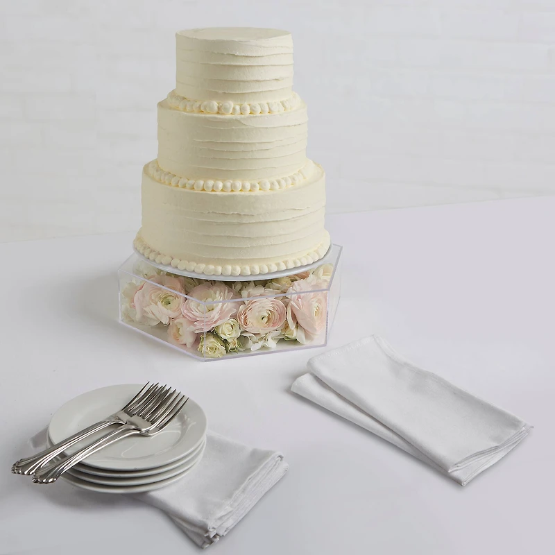 12.5" Fillable Hexagonal Cake Stand by Celebrate It™