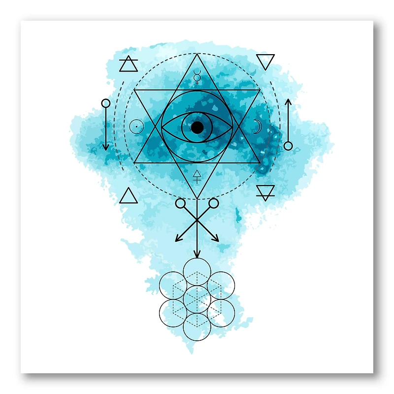 Designart - Symbol of Alchemy and Sacred Geometry II