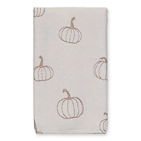 Give Thanks Orange Pumpkin Tea Towel Set