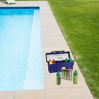 Pool Central Pool & Spa 6-Way Test Kit with Testing Block & Case