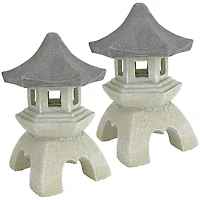 Design Toscano® 10.5" Medium Pagoda Lantern Sculpture, 2ct.