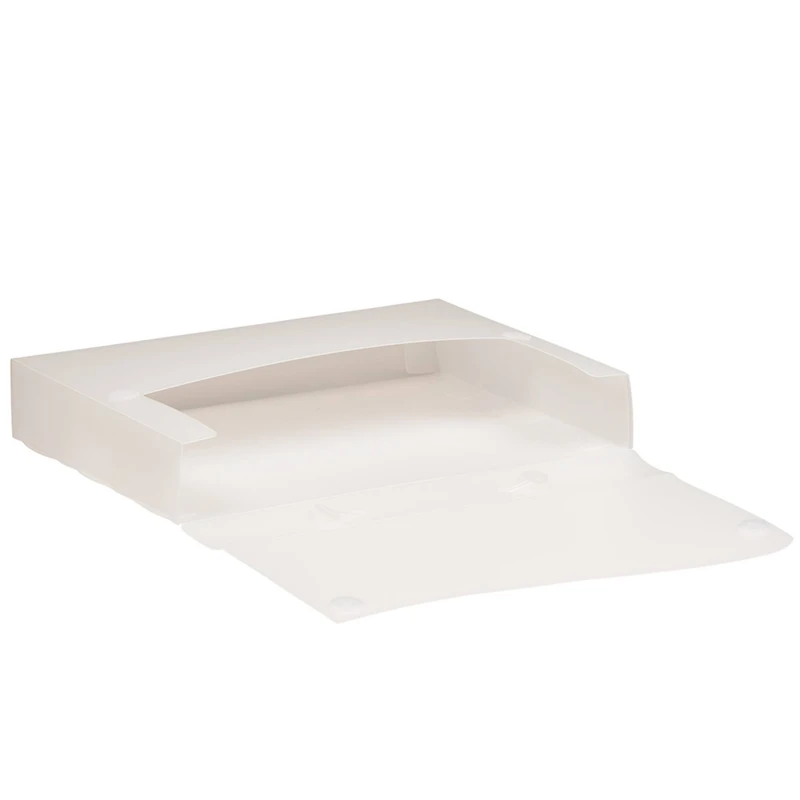 JAM Paper Clear 12" x 9.5" Plastic Snap Closure Portfolio