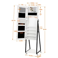 NEX™ 5ft. Pure White Jewelry Armoire on Casters