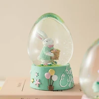 Glitzhome® Easter Bunny Waterglobes Set