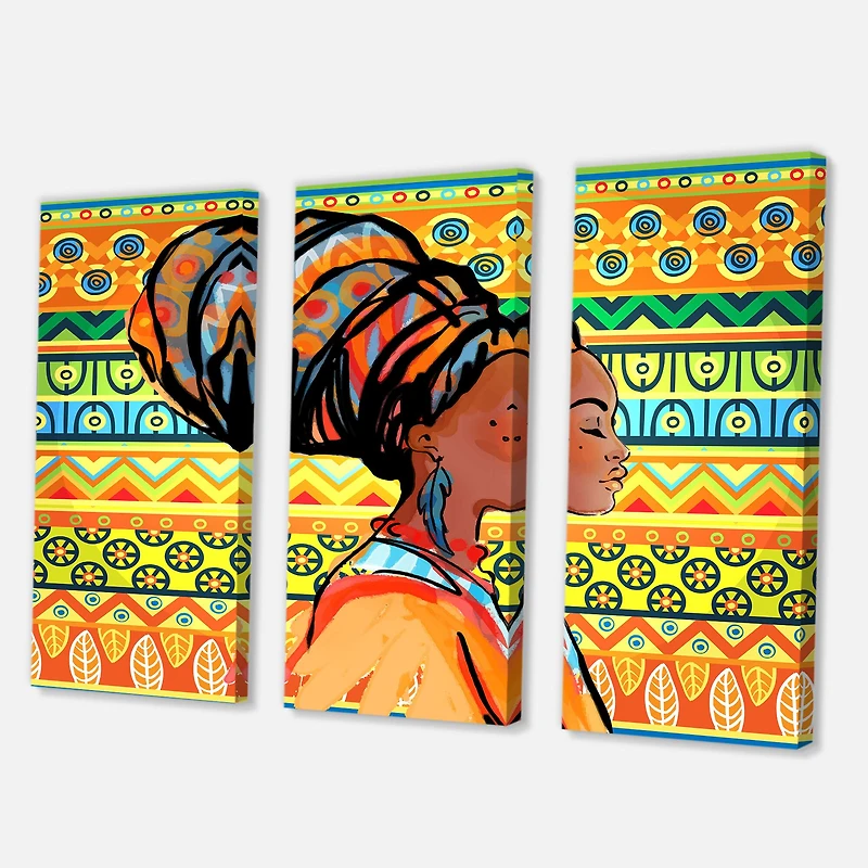 Designart - African American Woman with Turban III