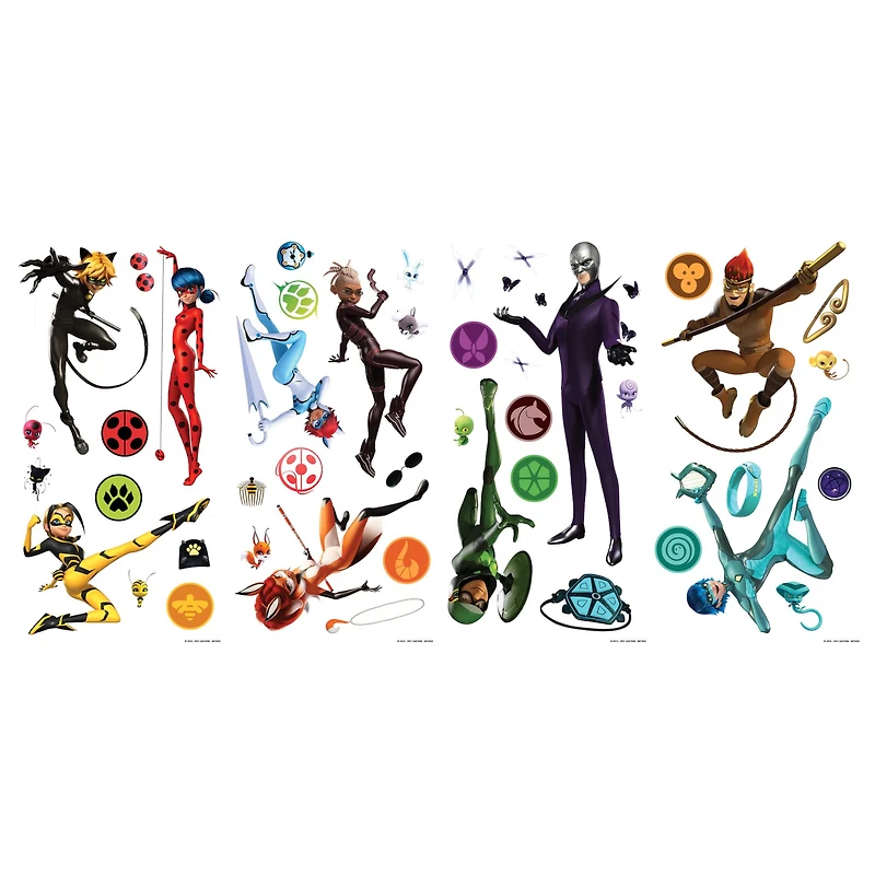 RoomMates Miraculous: Tales Of Ladybug and Cat Noir Peel & Stick Wall Decals