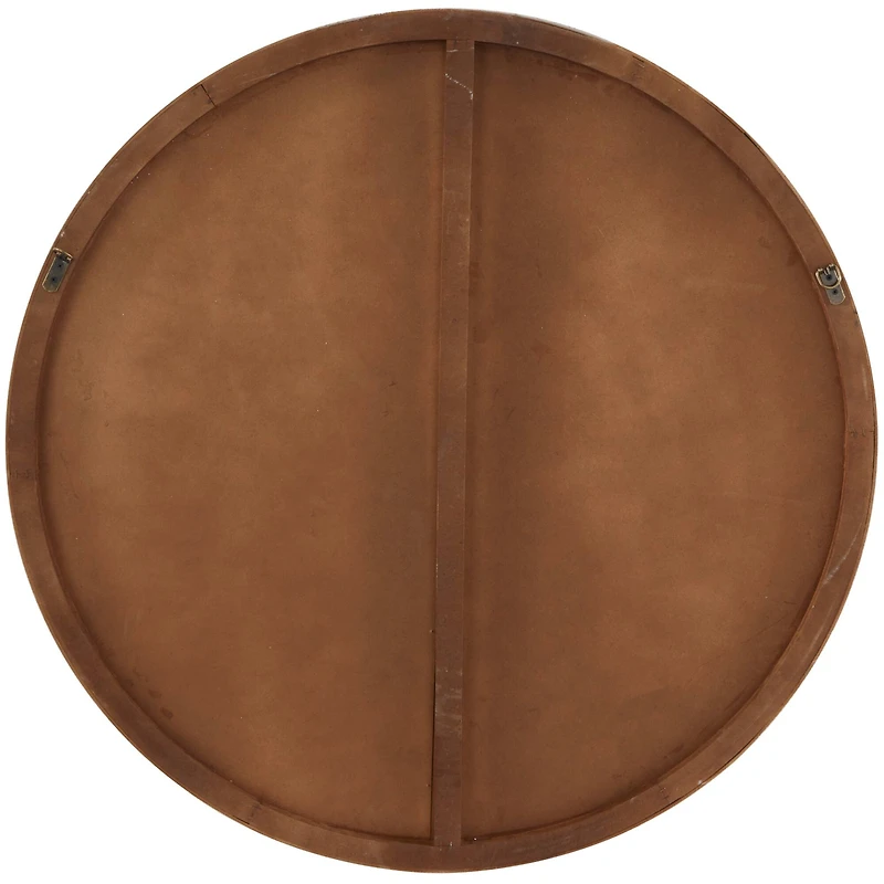 White Wood Thin Framed Wall Mirror 36" x 1" x 36"