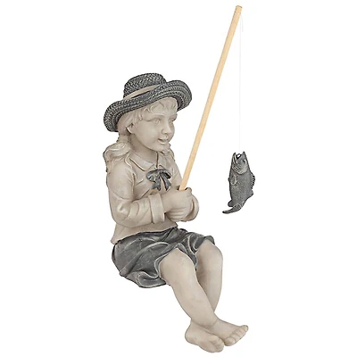 Design Toscano 17" Nellie's Big Catch Fisherwoman Statue