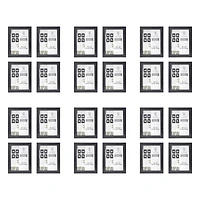 6 Packs: 4 ct. (24 total) 5" x 7" Black Back Loading Shadow Box by Studio Décor®