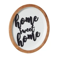 White Metal Farmhouse Wall Decor 17" x 17" x 2"