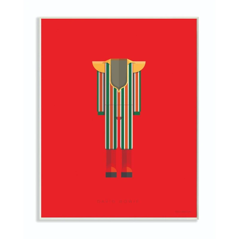 Stupell Industries David Bowie Wooden Wall Plaque