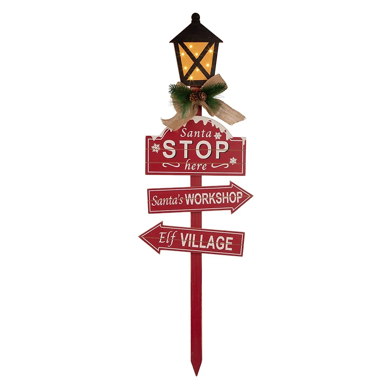 Glitzhome® 3.5ft. LED Christmas Yard Stake with Timer