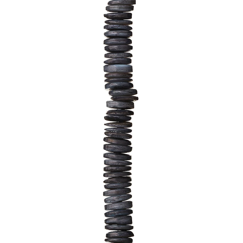 Gray Shell Rondelle Beads, 8.7mm by Bead Landing™