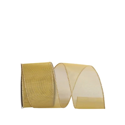 JAM Paper 2.5" x 10yd. Mesh Wired Glittered Net Ribbon