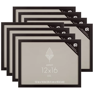 8 Pack: Black Narrow 12" x 16" Frame, Aspect by Studio Décor®