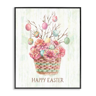 Stupell Industries Happy Easter Bouquet Framed Giclee Art