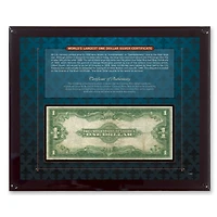 World's Largest Silver Certificate