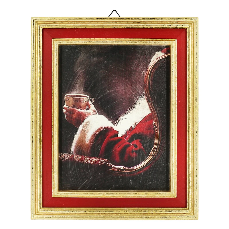 12.5" x 15.25" Santa Holding Tea Wall Décor by Ashland®