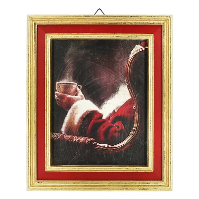 12.5" x 15.25" Santa Holding Tea Wall Décor by Ashland®