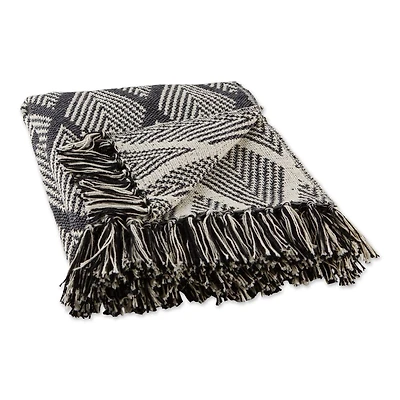 DII® Gray Tone Multi Diamond Throw