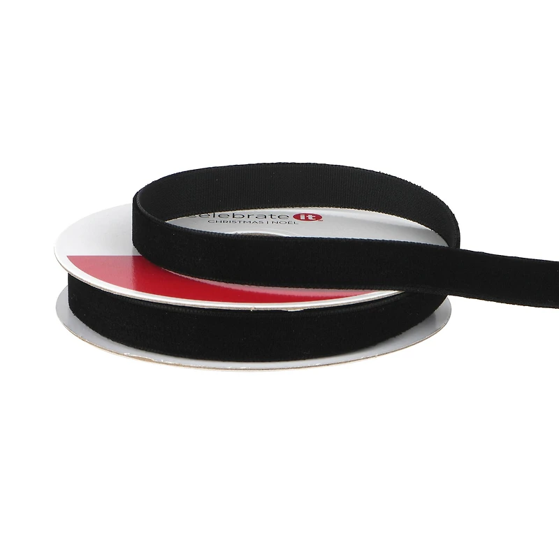 3/8" x 12ft. Velvet Ribbon by Celebrate It® Christmas