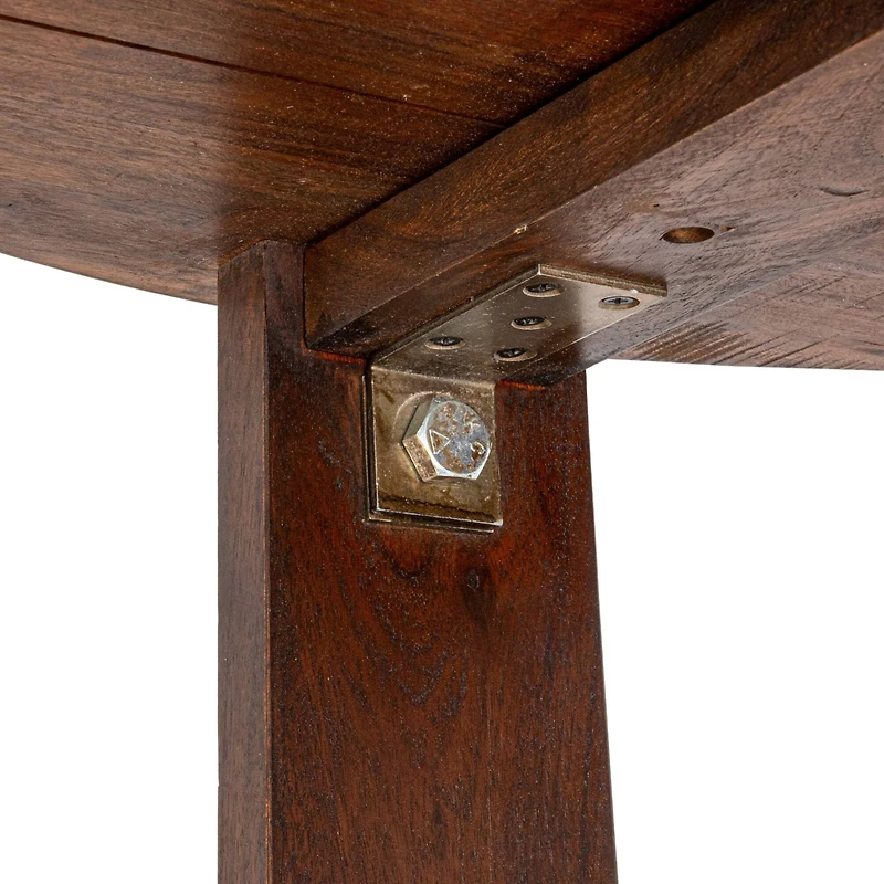 Hello Honey® Elegant Acacia Trestle Round Coffee Table