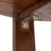 Hello Honey® Elegant Acacia Trestle Round Coffee Table