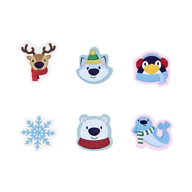 Christmas Animal Pencil Topper Erasers by Creatology™