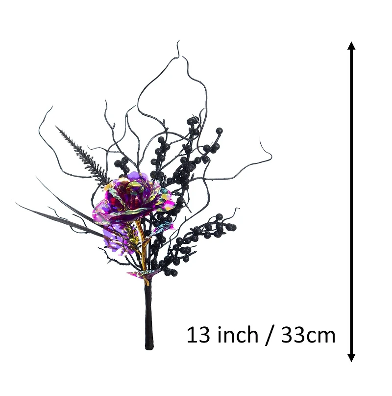 13" Iridescent Rose, Berry & Twig Pick by Ashland®