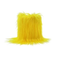 5" Yellow Faux Fur Decorative Container by Ashland®