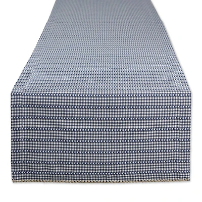 DII® 108" French Blue Farmhouse Gingham Table Runner