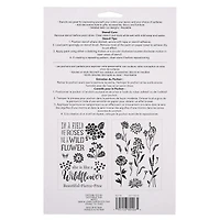 Wildflower Stencils, 7" x 10" by Craft Smart®