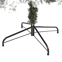 7ft. Pre-Lit Flocked West Virginia Fir Artificial Christmas Tree, Clear LED Lights