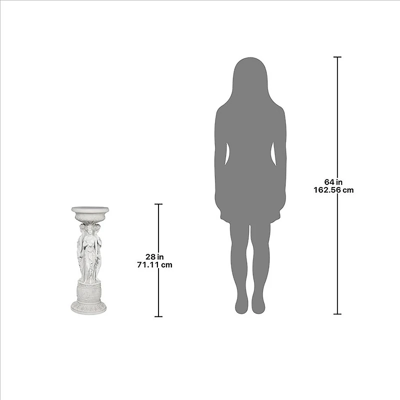 Design Toscano 28" Chatsworth Manor Neoclassical Sculptural Pedestal