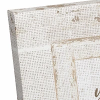 Good Enough Burlap 12" x 12" Canvas Wall Art