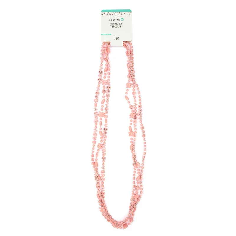 33" Pink Baby Necklaces, 3ct. by Celebrate It™