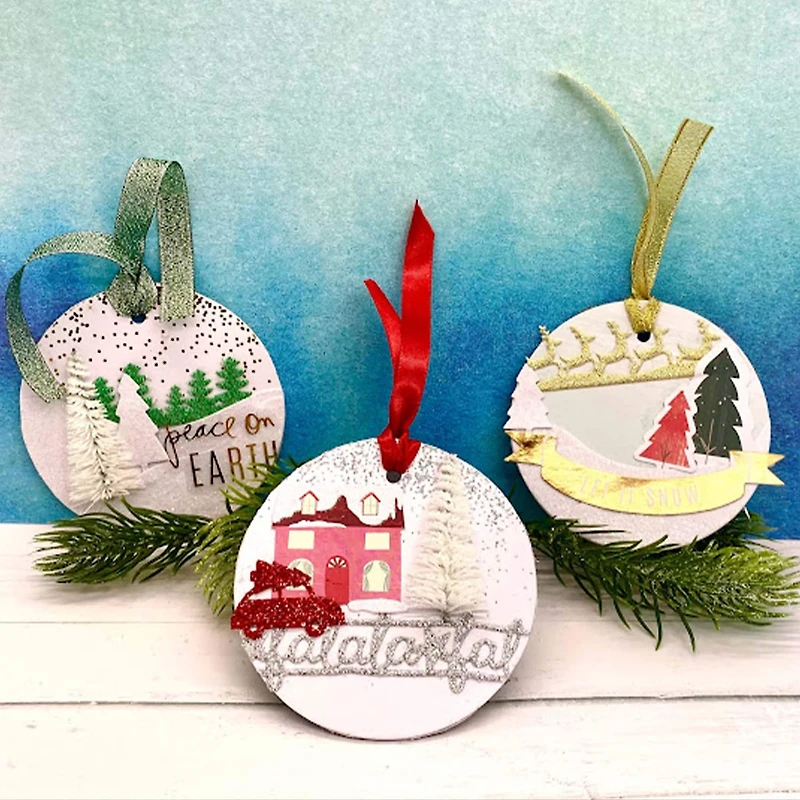 Gwen Studios 7/8" x 3yd. Die Cut Christmas Car Ribbon