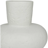 CosmoLiving by Cosmopolitan White Ceramic Gourd Style Vase Set of 2 9", 11"