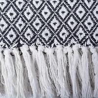 Black Mini Diamond Throw