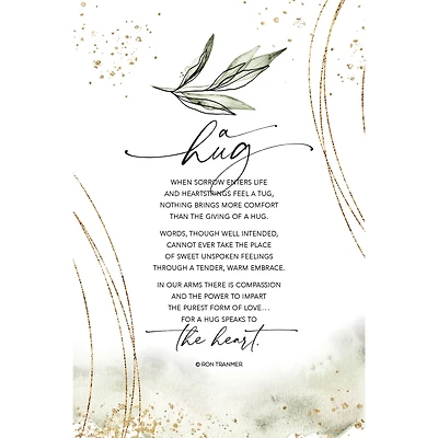 A Hug by Ron Tranmer Plaque