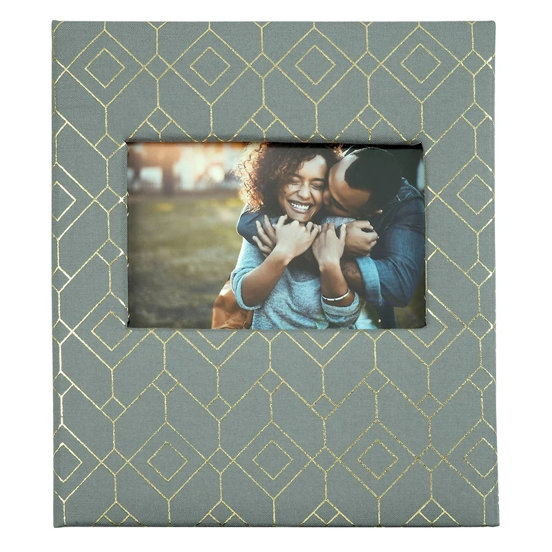 Gray Geometric 2-Up Photo Album by Recollections™